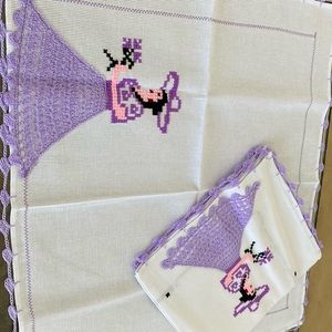 2 handmade kitchen napkins